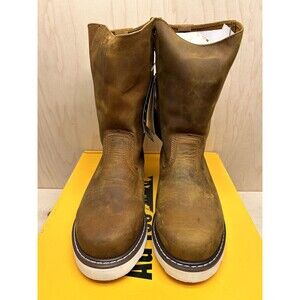 Ad Tec 8" Side Zipper Wellington Boots Men's US 11 M Brown Leather